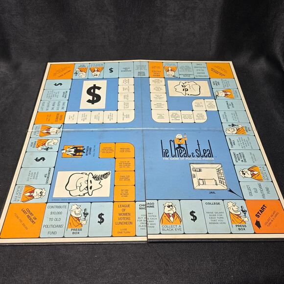 Vintage Lie, Cheat & Steal The Game of Political Power 70s Board Game - Picture 9 of 10